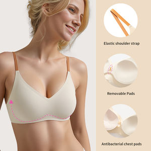 S-SHAPER femmes respirant Modal tricoté taille adulte sans couture Shaper confortable poitrine Lift-up soutien-gorge nu - Product Image 4