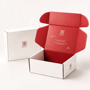 <b>Double</b> Sided Full Color Printing Foldable Corrugated Mailer Boxes Premium Custom Gold Foil Logo Shipping Boxes For Luxury Brand - Product Image 1