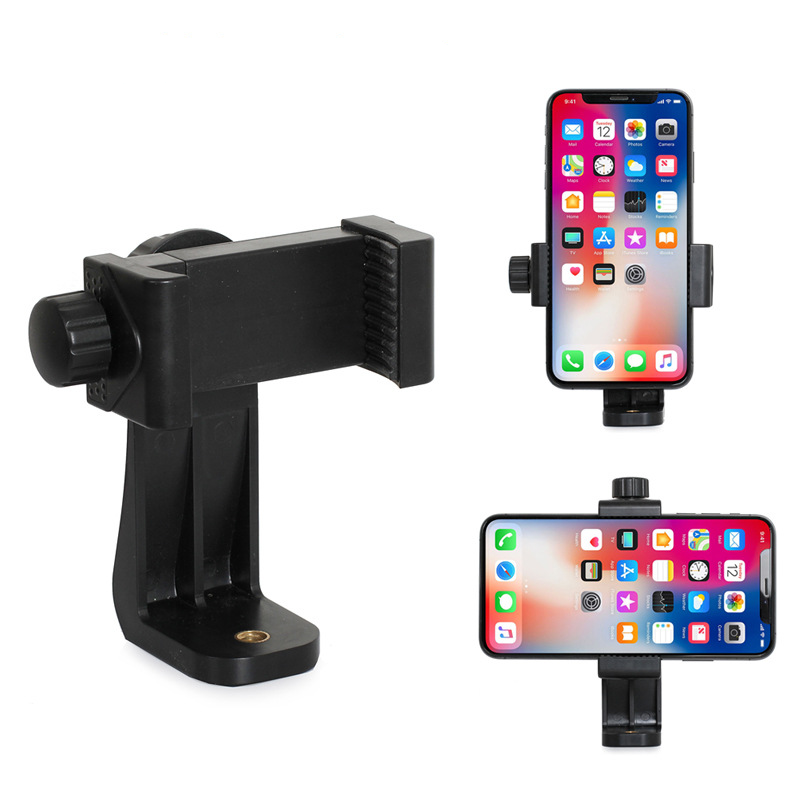 HONGDAK Universal Smartphone Tripod Adapter Cell Phone Holder Mount Adapter for Iphone for Samsung Adjustable Clamp
