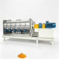 Mélangeur à socs robuste haute capacité en acier inoxydable SUS304 220V/380V de qualité alimentaire pour machine à mélanger les poudres d'assaisonnement