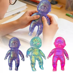 Hot Ssle DIY Fun Soft Vent Slow Rebound Baby Squishy Maltose Squeeze Toy Anti-Stress Sensory <b>Fidget</b> TPR Decompression for Unisex - Product Image 1