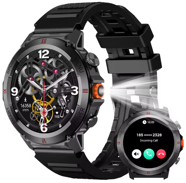2026 Hot X22 Outdoor Smart Watch 1.46 Inch Round Screen Full Touch IP68 Waterproof Model BT Call Heart Rate Monitor Smart Watch