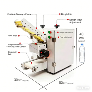 Nouvelle Conception Machine Commerciale pour la Fabrication de Tortillas, Chapatis, Rotis, Feuilles de Momo, Bases de <span class=keywords><strong>Pizza</strong></span> et Peaux de Raviolis - Product Image 4