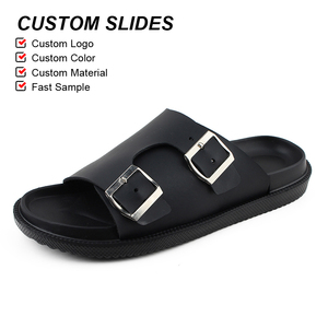 Sandales à double boucle de haute qualité OLICOM, sandales à boucle réglable, sandales à glissière en EVA, personnalisation imprimée pour hommes - Product Image 2