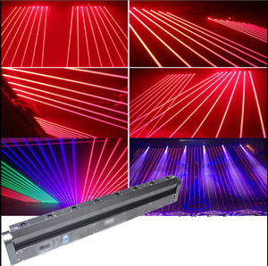 2024 luce laser a otto occhi a singolo punto rosso con luce a fascio a comando vocale luce ktv da discoteca - Product Image 5
