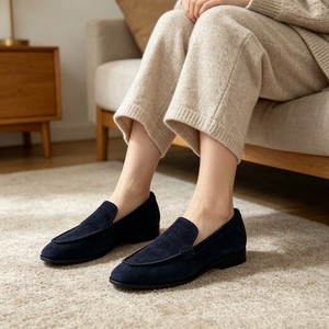 Professional Custom High Quality Genuine Leather Shoes Light Weight <b>Flat</b> Shoes Ladies - Product Image 1