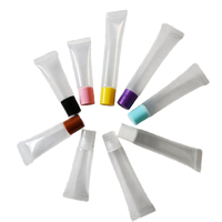 Vente en gros de tubes en plastique pour gloss à lèvres de 10 ml, tubes en PE à presser, tubes en plastique pour baume à lèvres, tubes pour gloss à lèvres