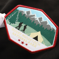Écussons brodés personnalisés, badges pour vêtements, nom de marque, badge pour vêtements DIY, écusson tissé, badge à crochets et boucles