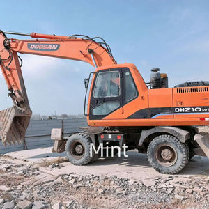 Excavatrices sur pneus DOOSAN d'occasion DH210w-7 de qualité supérieure avec de faibles heures de travail Peinture originale DH210w DH150W-7 DH170 DH420 en vente - Product Image 1