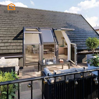 Fenêtre de toit automatique en aluminium, fenêtre à battant pour balcon, isolation thermique, étanche, installation facile, taille personnalisée, lucarne pour