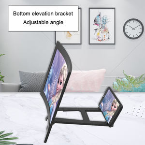 BIJIA 12 นิ้วเดสก์ท็อปพับผู้ถือวิดีโอ HD ขาตั้ง 3D ขยายโค้งโทรศัพท์มือถือหน้าจอแว่นขยายเครื่องขยายเสียงสําหรับสมาร์ทโฟน - Product Image 6