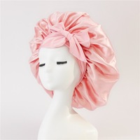 Bonnet de cheveux unisexe moyen pour dormir une couche Bonnets en satin pour hommes femmes cheveux bouclés bonnet de sommeil