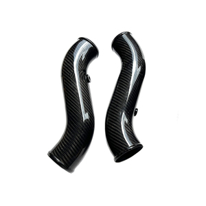 Tuyau d'admission d'air en fibre de carbone universel pour voiture, entrée 75 mm, accessoires de tube d'admission d'air froid en fibre de carbone - Product Image 3