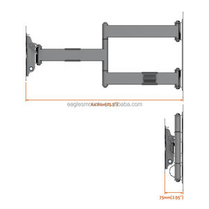 ที่ยึดโทรทัศน์แบบปรับมุมได้แกนเดี่ยว <span class=keywords><strong>Vesa</strong></span> 100x10เหล็ก200 0/200x - Product Image 6