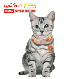 थोक समायोज्य फीता छोटे कुत्ते बिल्ली कॉलर फूल डिजाइन - Product Image 4