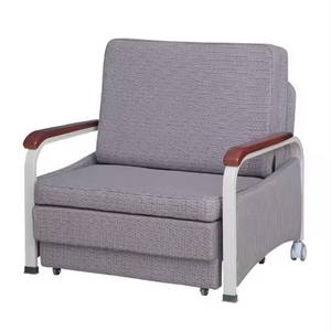 Dual-Purpose Folding Sofa Bed Multifunctional Metal Companion <b>Chair</b> - Product Image 3