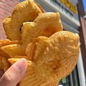 Japanische Fisch gebäck Taiyaki Waffeleisen Maschine