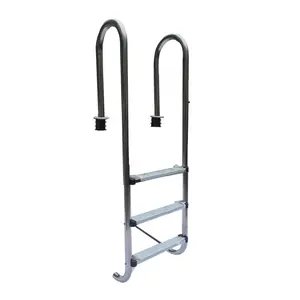 Zwembad Mu Leuning Ladder Rvs SS304 2 Stappen Zwembad Zware Ladder