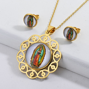 BAOYAN أزياء المرأة الفولاذ المقاوم للصدأ 18k الذهب حجر الراين ديني المرأة - Product Image 4