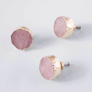 ลูกบิดประตูหินอ่อนหินแข็งลูกบิดลิ้นชักทองเหลืองสีทองที่จับตู้ทำมือสำหรับตู้แต่งตัวห้องครัวและห้องนอน - Product Image 3