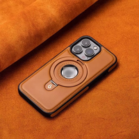Coque de Protection Magnétique Anti-Choc en Cuir d'Affaires Haut de Gamme pour iPhone 15 Plus Compatible avec Apple iPhone 16 Pro Max