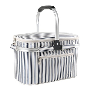 Échantillon gratuit 2023 Nouveau design Sac isotherme pliable pour pique-nique Sac à déjeuner réutilisable Sac isotherme pour aliments - Product Image 1