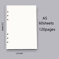 Vente en gros A5 A6 B5 26 trous ligne feuilles mobiles remplacement noyau papier cahier d'erreur pour premier cycle du secondaire lycée