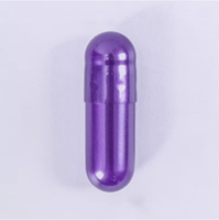 Certifié GMP Taille 000 #-2 # Capsule vide violet nacré Taille personnalisée Remise de prix