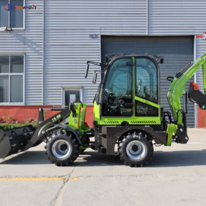 YW شحن مجاني 4 عجلات قيادة 4x4 جرافة خلفية صغيرة مدمجة جديدة مع ملحقات - Product Image 1