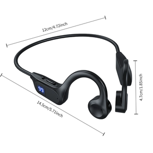 Auriculares inalámbricos de conducción ósea para deporte, compatibles con micrófono manos libres para correr, auriculares X7 - Product Image 4