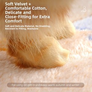 Haustierdecke aus Korallenfleece, weich und fusselfrei, ganzjährig verwendbar, doppelseitig plüschig, bequeme Stoffmatte für Hunde und Katzen - Product Image 4