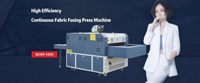 Vente bien droite linéaire continu tissu fusion presse Machine presse à chaud Machine fusion Machine