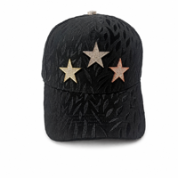 Casquette de baseball XINYU de luxe avec strass en forme d'étoile, tissu jacquard 100% polyester, style Y2K, boucle en métal, snapback réglable