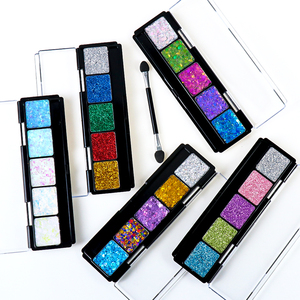 <span class=keywords><strong>Paleta</strong></span> <span class=keywords><strong>de</strong></span> <span class=keywords><strong>Sombras</strong></span> <span class=keywords><strong>de</strong></span> Ojos Vegana GP con Logotipo Personalizado, 5 Colores, Gel con Brillo, Resistente al Agua, Alta Pigmentación - Product Image 4