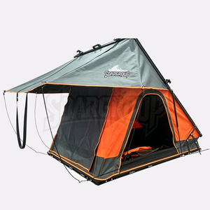 Carpa de Techo Rígida Triangular Plegable, Ultra Delgada de 8 cm, Ligera de 49 kg, Apertura Automática Rápida para las Cuatro Estaciones, para 2-3 Personas - Product Image 2