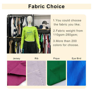 Camiseta Vintage informal de moda poliéster/algodón de alta calidad 180 GSM liso teñido calle primavera Serigrafía a granel Crop Tops - Product Image 3