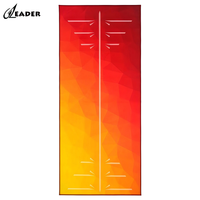 Serviette de yoga chaude antidérapante en tissu brossé double face, absorbant la transpiration, avec points de préhension en silicone pour Bikram, gym, Pilates, studio