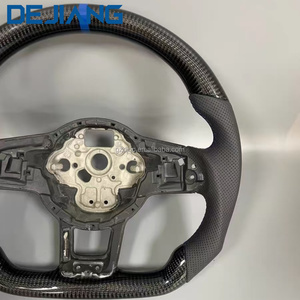 Volante Deportivo de Fibra de Carbono con Forma de D y Franja Azul, Accesorios para Volkswagen, VW Golf 5 MK6/MK7/MK8 B8 Polo <span class=keywords><strong>Tiguan</strong></span> - Product Image 3