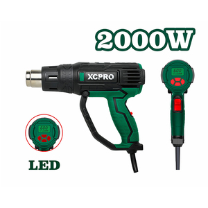 <span class=keywords><strong>Pistola</strong></span> <span class=keywords><strong>de</strong></span> <span class=keywords><strong>Calor</strong></span> LED <span class=keywords><strong>de</strong></span> 2000W con Pantalla Digital, Temperatura Ajustable, para Termocontracción, Soldadura, Remoción <span class=keywords><strong>de</strong></span> Pintura y Trabajos <span class=keywords><strong>de</strong></span> Calentamiento Industrial - Product Image 1
