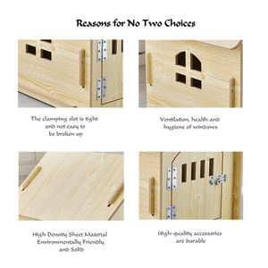 คอกแมวทำจากไม้แบบถอดออกได้,บ้านสำหรับสัตว์เลี้ยง - Product Image 3