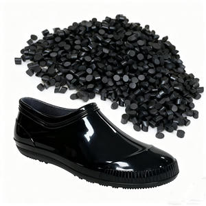 Гранулы из ПВХ, дешевая цена, инъекционные частицы из ПВХ, черные пластиковые сырые гранулы для обуви, резиновые сапоги - Product Image 1