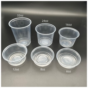 Récipients jetables en plastique de stockage des aliments PP Deli avec couvercles hermétiques 8oz 12oz 16oz 24oz 32oz - Product Image 2