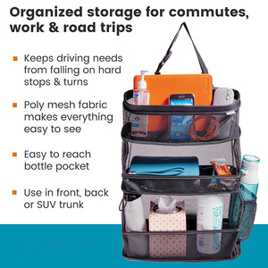 2026 Neueste Auto-Sitznetz-Organizer: Essentielle Auto-Accessoires – 3-Fach Hänge-Organizer-Taschen mit großem Fassungsvermögen für die Autoaufbewahrung - Product Image 5