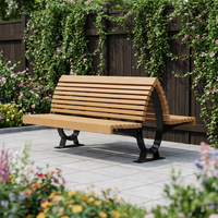 Banc d'extérieur moderne en HDPE et métal, grande capacité, en forme de pingouin, pour patio, entrée de salle de sport, zones urbaines, assise double face, parc, hôtel