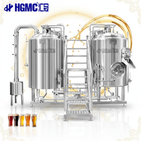 Équipement de micro-brasserie en acier inoxydable 300L, unité de fermentation de bière avec moteur PLC, faible bruit, pour pub