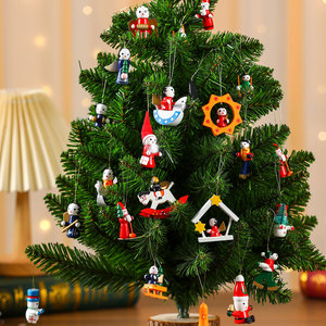 Christmas gift <b>boxes</b> containing <b>small</b> wooden Christmas ornaments, pendants, and accessories; <b>small</b> Christmas tree ornaments. - Product Image 3