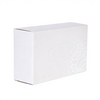 Boîte à mouchoirs personnalisée avec logo, finition mate haut de gamme, style chinois, emballage en carton de luxe, porte-serviettes rectangulaire pour hôtel
