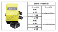 Sakelar Pembatas Ketinggian Multi Rasio Akurasi Tinggi NMCHA Cam Rotary DXZ-3G 1:100 IP43 Bersertifikasi CE 250V 1.5A Logam untuk Tower Crane