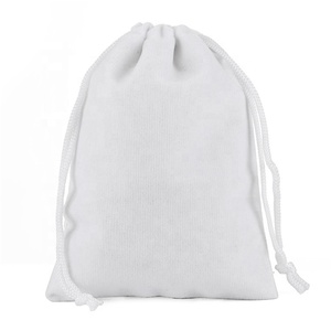 Pochette à bijoux en velours 9*12CM personnalisée sac à cordon en daim avec marquage à chaud pour emballage cadeau et affichage du logo - Product Image 6