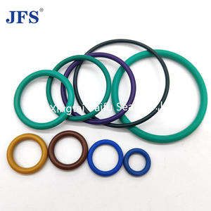 <span class=keywords><strong>JFS</strong></span> Fabricación de aceite personalizado Resistencia a altas temperaturas 60-95 Duromter FVMQ O-Rings Seals Fluororrubber Oring Rubber O Rings - Product Image 2